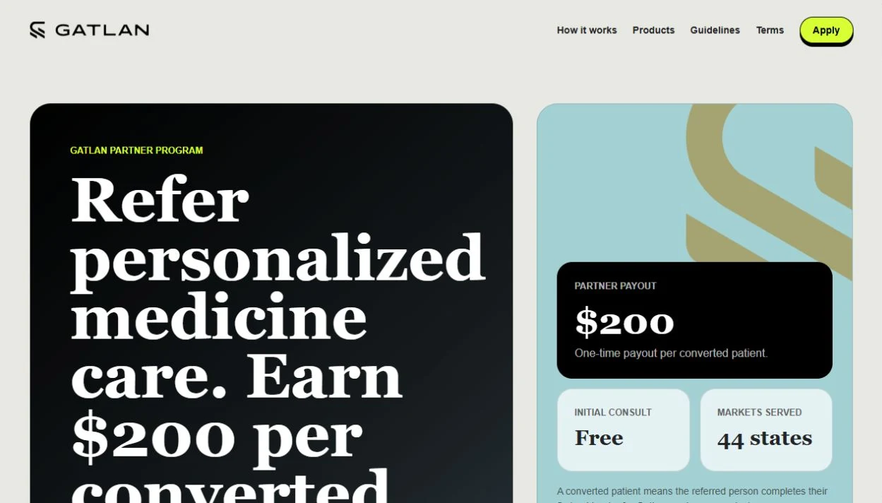 Gatlan Health website